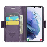 CaseMe Samsung Galaxy S21 Fodral 023 Series Lila