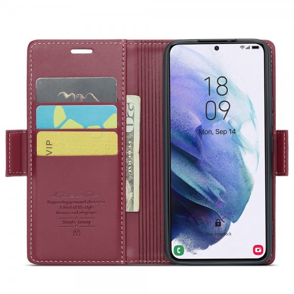 CaseMe Samsung Galaxy S21 Fodral 023 Series Röd
