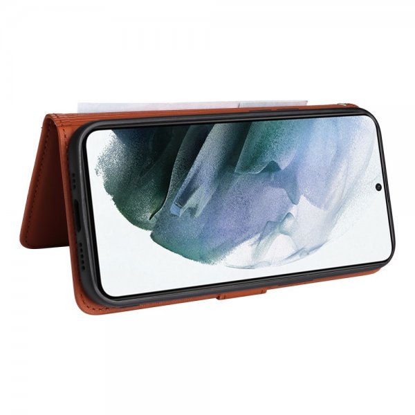 Betopnice Samsung Galaxy S21 Fodral med Löstagbart Skal 005 Brun