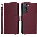 Betopnice Samsung Galaxy S21 Fodral med Löstagbart Skal 005 Röd
