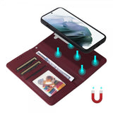 Betopnice Samsung Galaxy S21 Fodral med Löstagbart Skal 005 Röd