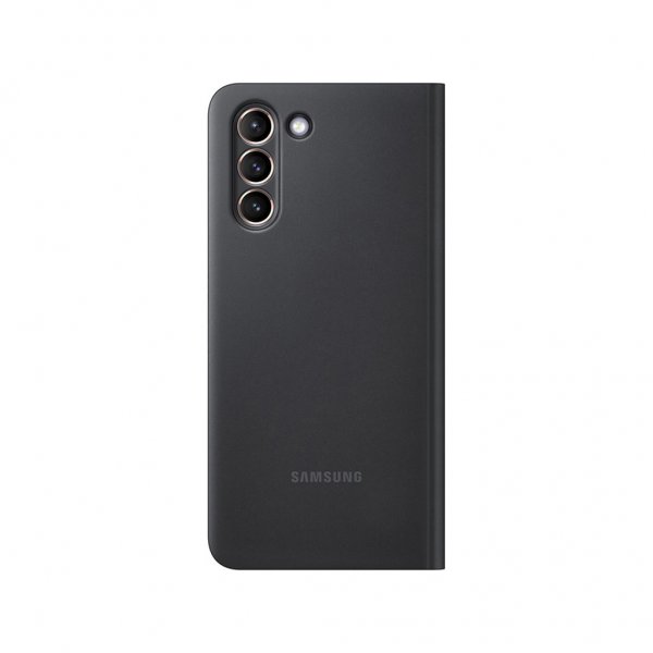 Samsung Original Galaxy S21 Fodral Smart Clear View Cover Svart