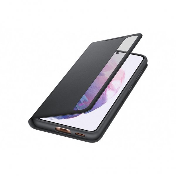 Samsung Original Galaxy S21 Fodral Smart Clear View Cover Svart