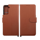Samsung Galaxy S21 Fodral med Stativ Brun