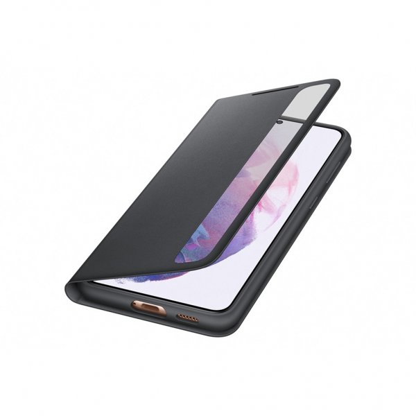 Samsung Original Galaxy S21 Plus Fodral Smart Clear View Cover Svart
