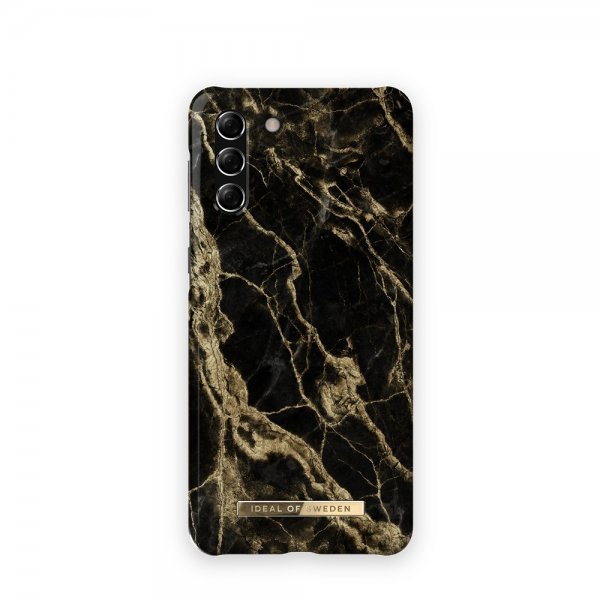 Ideal of Sweden Samsung Galaxy S21 Plus Skal Fashion Case Golden Smoke Marble
