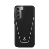 Mercedes Benz Samsung Galaxy S21 Plus Skal Logo Perforerad Dynamic Svart