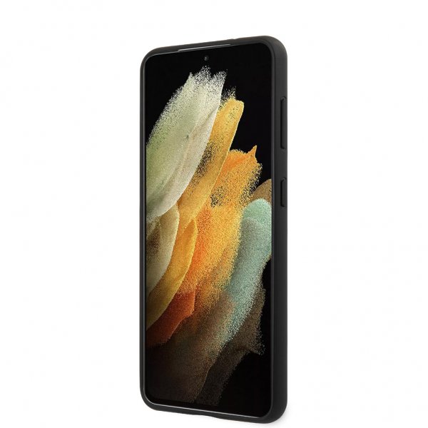 Mercedes Benz Samsung Galaxy S21 Plus Skal Logo Perforerad Dynamic Svart