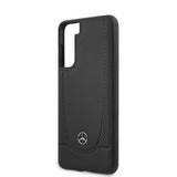 Mercedes Benz Samsung Galaxy S21 Plus Skal Logo Perforerad Svart