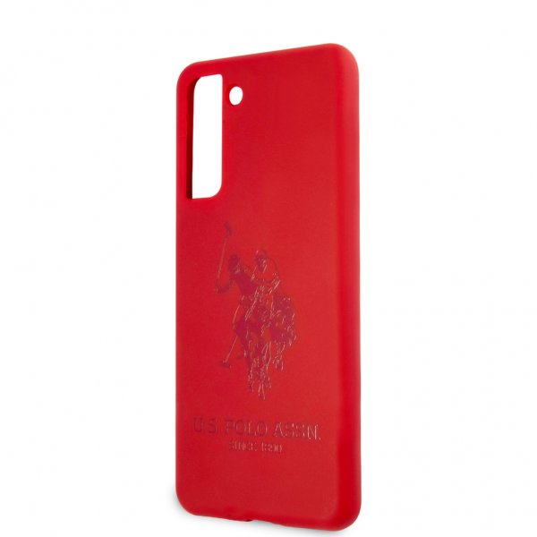 U.S. Polo Samsung Galaxy S21 Plus Skal med Logo Röd