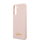 Guess Samsung Galaxy S21 Plus Skal Metal Logo Rosa