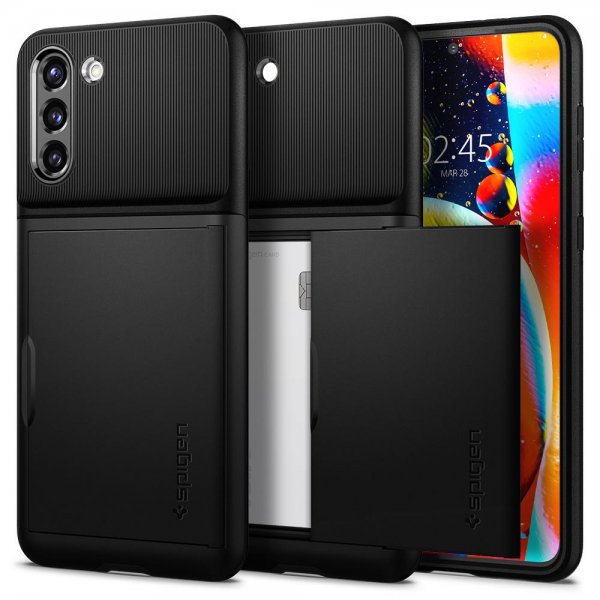 Spigen Samsung Galaxy S21 Plus Skal Slim Armor CS Svart