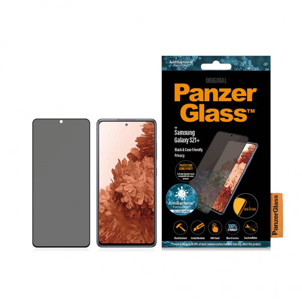 PanzerGlass Samsung Galaxy S21 Plus Skärmskydd Case Friendly Privacy