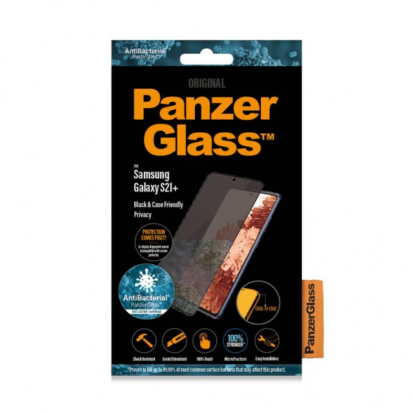 PanzerGlass Samsung Galaxy S21 Plus Skärmskydd Case Friendly Privacy