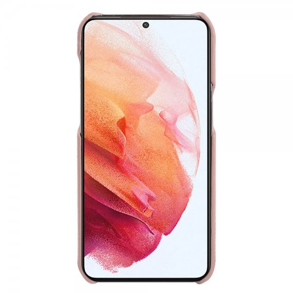 Samsung Galaxy S21 Skal Äkta Läder MagSafe Rosa