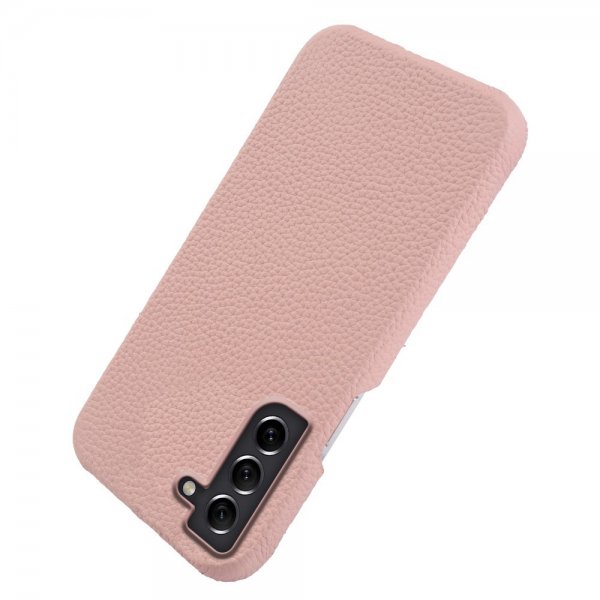 Samsung Galaxy S21 Skal Äkta Läder MagSafe Rosa