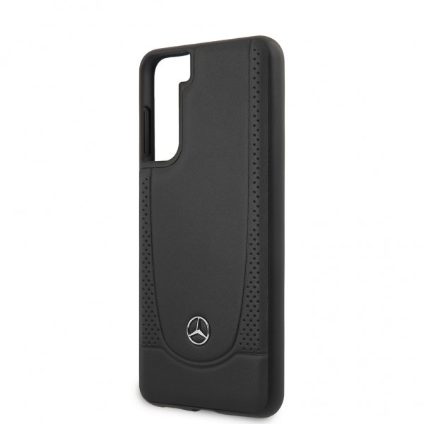 Mercedes Benz Samsung Galaxy S21 Skal Logo Perforerad Svart