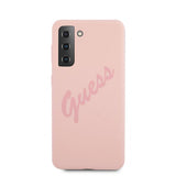 Guess Samsung Galaxy S21 Skal Vintage Logo Rosa