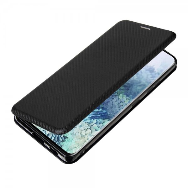 Samsung Galaxy S21 Ultra Fodral Kolfibertextur Svart