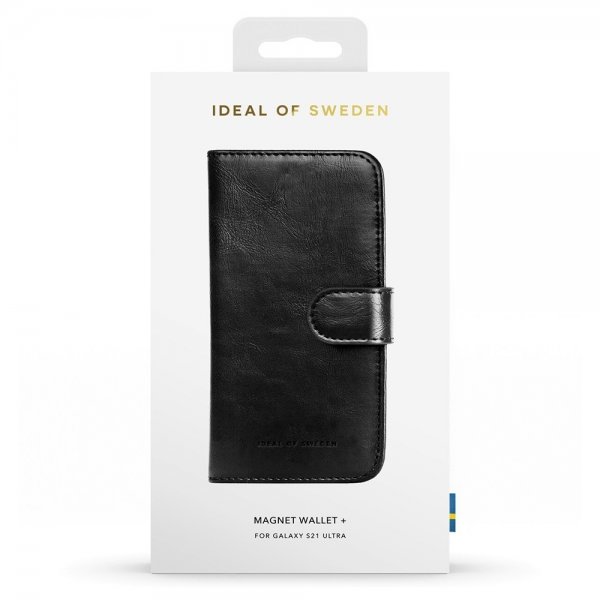Ideal of Sweden Samsung Galaxy S21 Ultra Fodral Magnet Wallet+ Svart