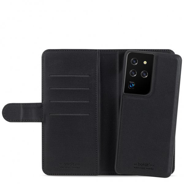 holdit Samsung Galaxy S21 Ultra Fodral Wallet Case Magnet Svart