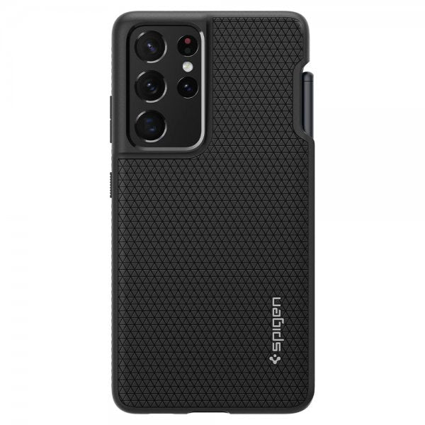 Spigen Samsung Galaxy S21 Ultra Skal Liquid Air Pen Edition Matte Black