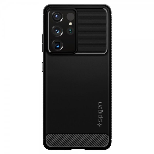 Spigen Samsung Galaxy S21 Ultra Skal Rugged Armor Matte Black