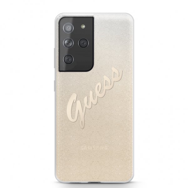 Guess Samsung Galaxy S21 Ultra Skal Vintage Guld