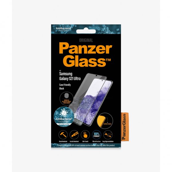 PanzerGlass Samsung Galaxy S21 Ultra Skärmskydd Case Friendly Fingerprint