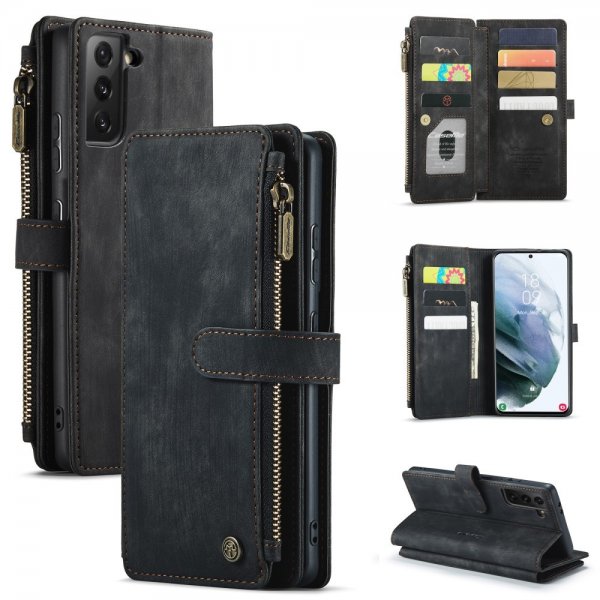 CaseMe Samsung Galaxy S22 Fodral C30 Series Svart