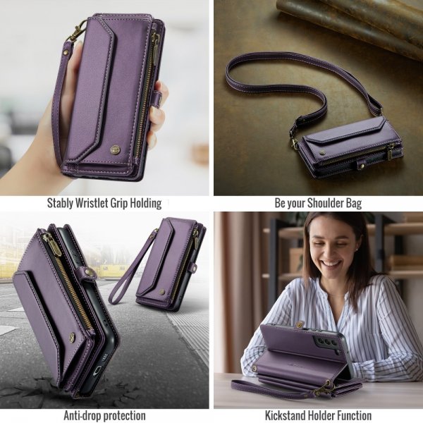CaseMe Samsung Galaxy S22 Fodral C36 Series Lila