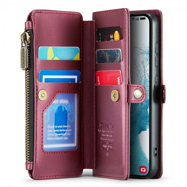 CaseMe Samsung Galaxy S22 Fodral C36 Series Röd