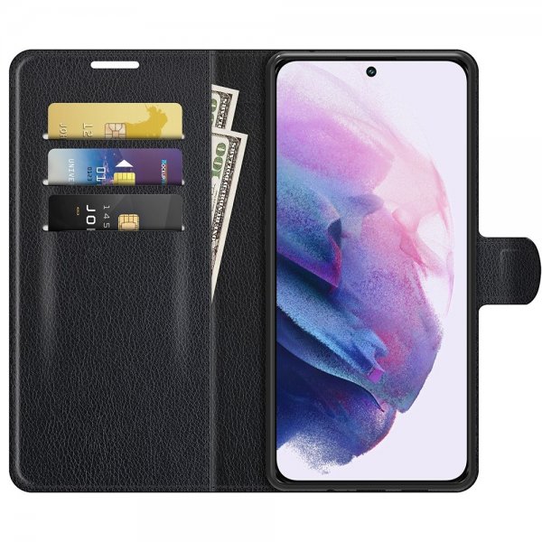 Nordic Covers Samsung Galaxy S22 Fodral Litchi Raven Black