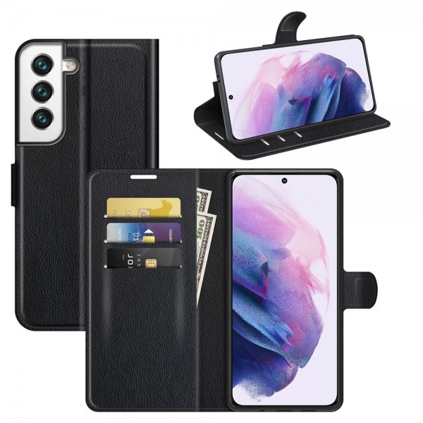 Nordic Covers Samsung Galaxy S22 Fodral Litchi Raven Black