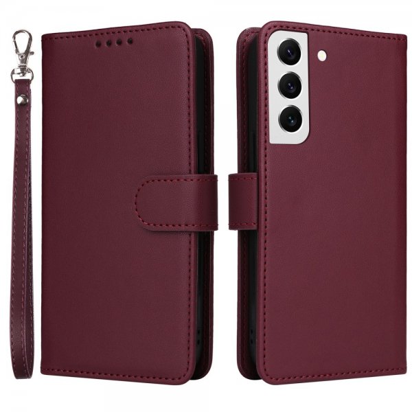 Betopnice Samsung Galaxy S22 Fodral med Löstagbart Skal 005 Röd