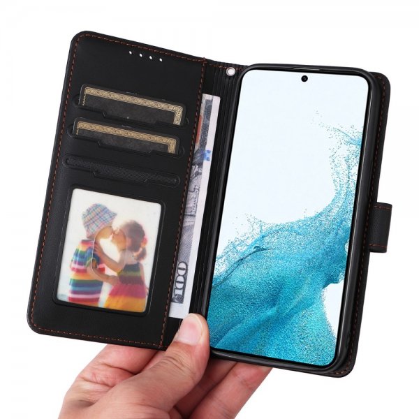 Betopnice Samsung Galaxy S22 Fodral med Löstagbart Skal 005 Svart