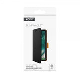 Xqisit Samsung Galaxy S22 Fodral Slim Wallet Selection Svart