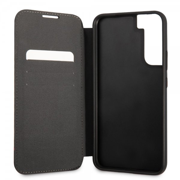 BMW Samsung Galaxy S22 Fodral Tricolor Stripe Carbon Svart