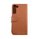 Rvelon Samsung Galaxy S22 Fodral Utfällbart Kortfack Brun