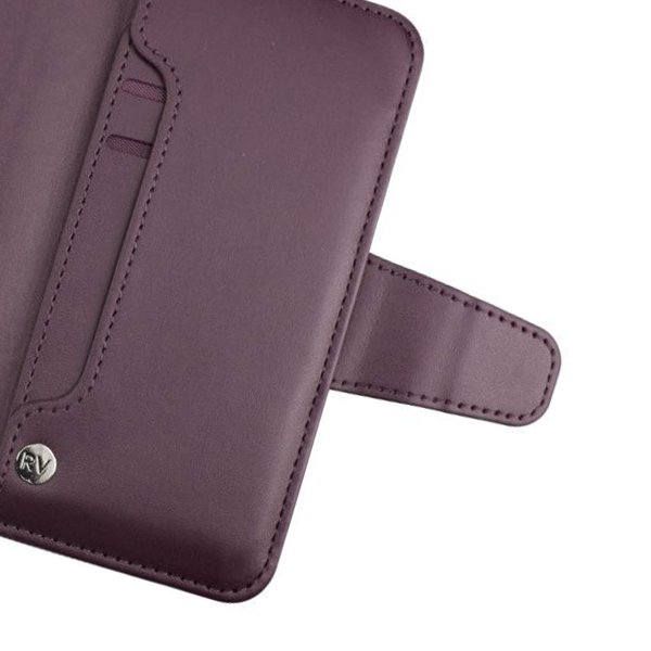 Rvelon Samsung Galaxy S22 Fodral Utfällbart Kortfack Lila