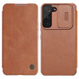 Nillkin Samsung Galaxy S22 Plus Fodral Qin Series Brun