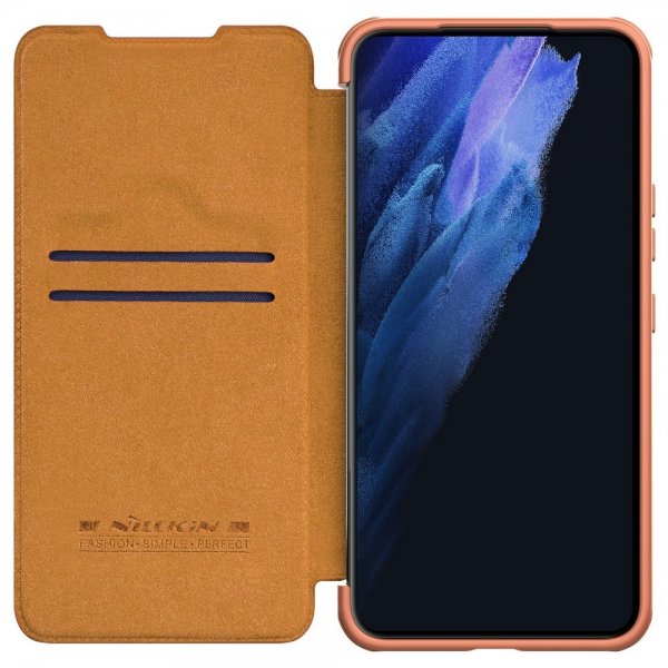 Nillkin Samsung Galaxy S22 Plus Fodral Qin Series Brun