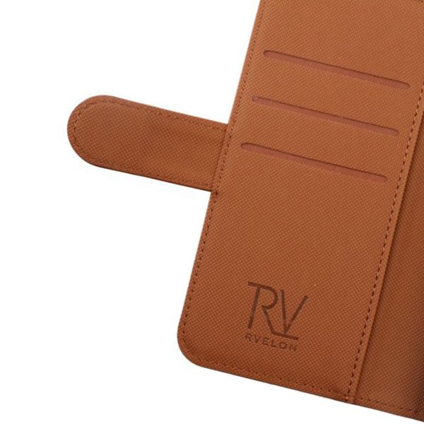 Rvelon Samsung Galaxy S22 Plus Fodral Magnetiskt Avtagbart Skal Brun