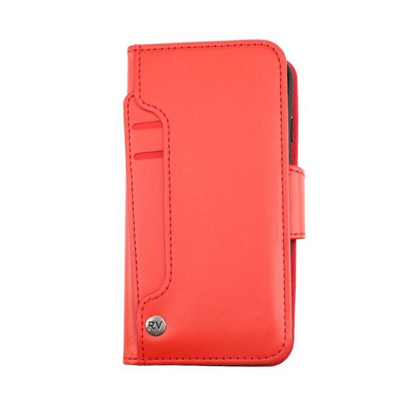 Rvelon Samsung Galaxy S22 Plus Fodral Utfällbart Kortfack Röd