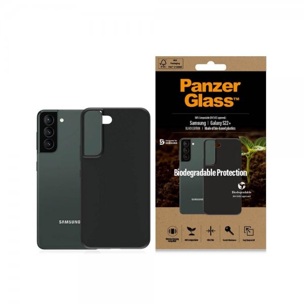 PanzerGlass Samsung Galaxy S22 Plus Skal Biodegradable Case Svart