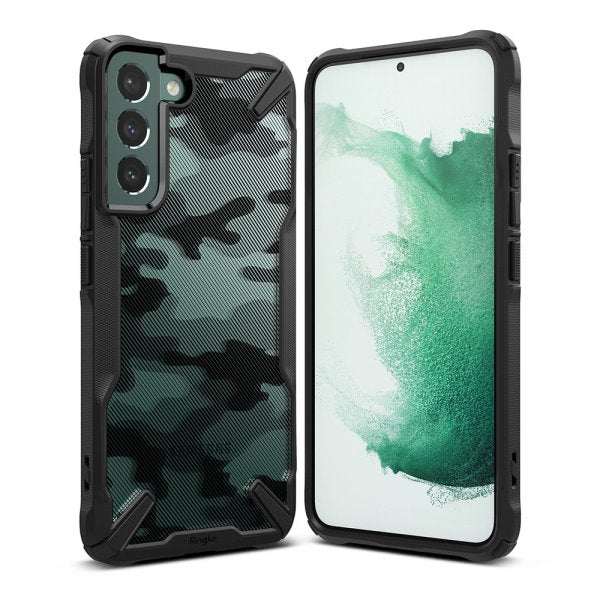 Ringke Samsung Galaxy S22 Plus Skal Fusion-X Camo Black