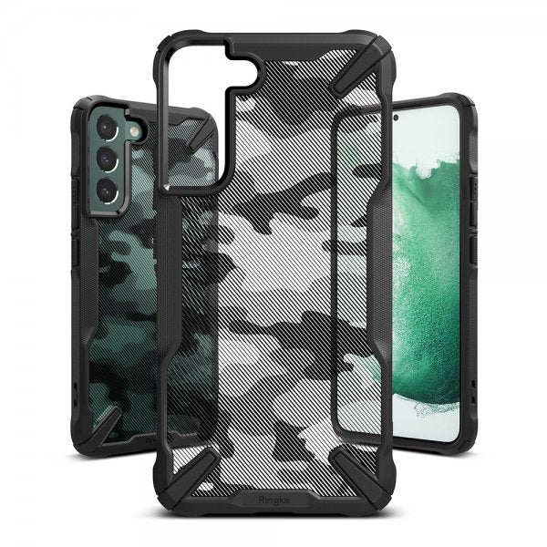 Ringke Samsung Galaxy S22 Plus Skal Fusion-X Camo Black