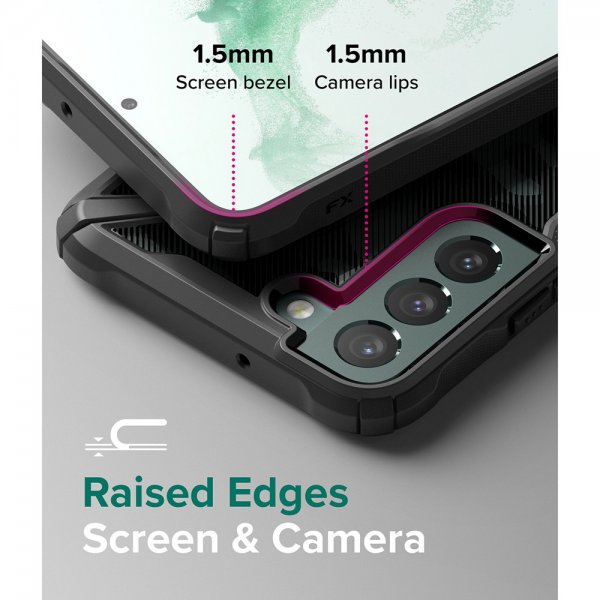 Ringke Samsung Galaxy S22 Plus Skal Fusion-X Camo Black