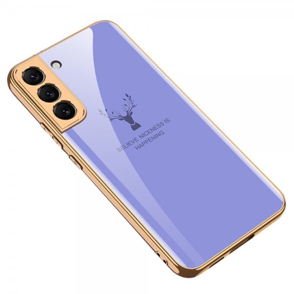 GKK Samsung Galaxy S22 Plus Skal Hjortmotiv Lila