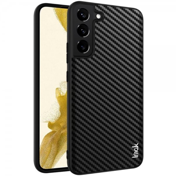 Imak Samsung Galaxy S22 Plus Skal LX-5 Series Kolfibertextur Svart